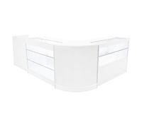 Monstershop Vega LED Shop Counter Set K1200, C1200, TB60 & CM60 - White Monstershop White
