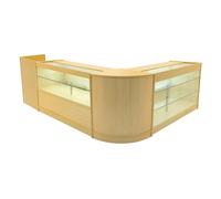 Monstershop Vega LED Shop Counter Set K1500, C1500, TB60 & CM60 - Maple in Beige Monstershop Beige