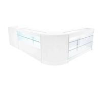 Monstershop Vega LED Shop Counter Set K1500, C1500, TB60 & CM60 - White Monstershop White