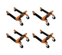 MonsterShop Vehicle Positioning Skates X 4 Hydraulic Wheel Car Dolly Set Of 4