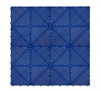 Monstershop Vented Garage Floor Tiles x 120 With Edges - Blue