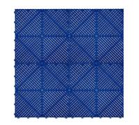 Monstershop Vented Garage Floor Tiles X 120 With Edges - Blue Blue