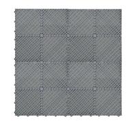 Monstershop Vented Garage Floor Tiles x 120 With Edges - Grey