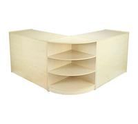 Retail Counters Shop Display Cabinet Glass Showcase Storage Maple Shelves Venus