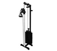 Cable Pulley Machine Crossover Fly Home Gym Workout Equipment Wall Mounted Adjustable Weight Plates 180kg Stack Multifunction Strength Trainer Dual System Multi Height Track FREE Accessories Included