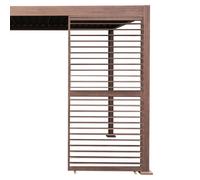 Jardi Wood Effect Aluminium Pergola Shutter Panel - 92cm Wide
