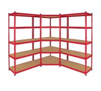 Monster Racking Z-Rax 90cm Racking Bundle: Corner Shelving and 2 Garage Racking Bays