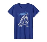 Monsterverse Godzilla Crackle - Officially Licensed T-Shirt, Women, Royal Blue, X-Small