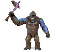 Monsterverse Godzilla vs Kong 6 Inch Hong Kong Movie Collectable Battle Kong Highly Detailed and Uniquely Sculpted Action Figure with Battle Axe, Suitable for Ages 4 Years+