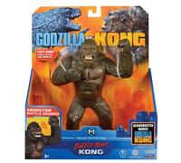 MonsterVerse Godzilla vs Kong Collectable 7 Inch Deluxe, Highly Detailed and Sculpted Articulated King Kong Action Figure, With Monster Battle Sounds, Suitable for Ages 4 Years+