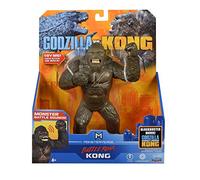 MonsterVerse Godzilla vs Kong Collectable 7 Inch Deluxe, Highly Detailed and Sculpted Articulated King Kong Action Figure, With Monster Battle Sounds, Suitable for Ages 4 Years+