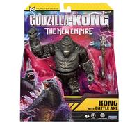 MonsterVerse Godzilla x Kong: The New Empire, 6-Inch Battle Scarred Kong Action Figure Toy, Iconic Collectable Movie Character, Includes Battle Axe Feature, Suitable for Ages 4 Years+