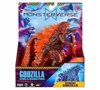 MonsterVerse King of the Monsters Official Fire Glow Godzilla 6-Inch Action Figure - Burning Godzilla Toy with Fiery Design - Kaiju Collectible for Kids & Fans - Highly Detailed - Ages 4+