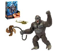 MonsterVerse Kong Skull Island 6 Inch Movie Collectable Ferocious Kong Highly Detailed and Articulated Action Figure with Helicopter and Chain Propeller, Suitable for Ages 4 Years+