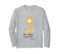 Monstrance with Flower Shirt That Nothing May Be Lost John Long Sleeve T-Shirt