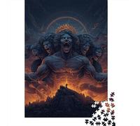 Monstrous Mythical Creatures Jigsaw Puzzles Puzzle for Adults Kids. 1000 Piece Great Gifts Challenge Toy Educational Game Home Decoration for Adults& Kids Age 14 Years Up 52x38cm/1000pcs