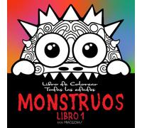 MONSTRUOS - Libro 1: Colección de 105 Mini-Monstruos - Páginas para colorear - Kirerah Books