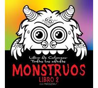 MONSTRUOS - Libro 2: Colección de 105 Mini-Monstruos - Páginas para colorear - Kirerah Books