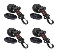 Monsully 4 Pcs Heavy Duty Suction Cup with D Ring Heavy Duty Suction Cups Anchor Multipurpose Camping Sucker Cups Hooks for Household Outdoor Awnings Boat Hold Up to 22 lbs/10kg