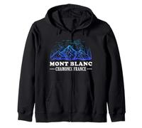 Mont Blanc Chamonix France Mountain French Alps Zip Hoodie