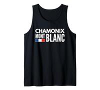 Mont Blanc Chamonix French alp Mountain Mens Womens Souvenir Tank Top
