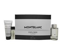 Mont Blanc Explorer Platinum Gift Set 100ml EDP + 100ml Shower Gel +2x 7.5ml EDP