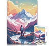 Mont Blanc France Jigsaw Puzzles1000 Pieces Educational Mental Focus Game Heartwarming Special Present Idea Size 38x52cm