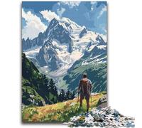 Mont Blanc France Mountain 2000 Piece Jigsaw Puzzles for Teenagers, Suitable for Ages 14 And Up Family Fun It Is Ideal As A Gift for The Whole Family 2000pcs(70x100cm)