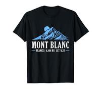 Mont Blanc France Mountain Hiking Skiing French Alps T-Shirt