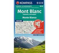 KOMPASS Map Mont Blanc WK 85 – Hiking and cycling map in one