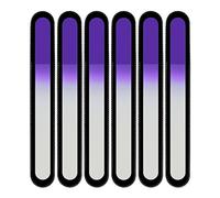 Mont Bleu Colour Crystal Nail File in Black Pouch - Large - Professional Size - Czech Tempered Glass - Handmade in Czech Republic