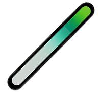 Mont Bleu Large Colour Crystal Nail File in Black Pouch - Genuine Czech Tempered Glass - Handmade in Czech Republic