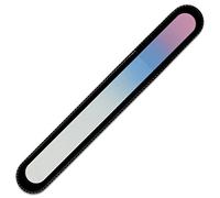 Mont Bleu Large Colour Crystal Nail File in Black Pouch - Genuine Czech Tempered Glass - Handmade in Czech Republic