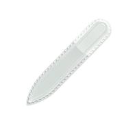 Mont Bleu Small Premium Crystal Nail File - Genuine Czech Tempered Glass - Handmade in Czech Republic - Best Glass Nail File for Natural Nails