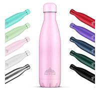 Mont-Clair l'O Stainless Steel Water Bottle, Vacuum Insulated - BPA Free, 12h Hot & 24h Cold Drinks, Metal Water Bottle 500ML Leakproof, Ideal for Adult, Kids, Running - Pink