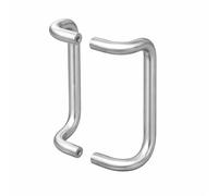MONT HARD Offset Pull Handle, 10" Mounting Centre to Centre, Extruded Solid Aluminum 1" Diameter, Satin Anodized Finish, Back-to-Back Mount, 3-1/4" Projection Height, 2-1/4" Offset Clearance