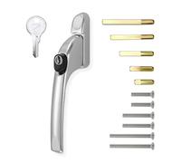 MONT HARD Universal Espag Window Handle with Multi Spindle and Key Locking for Casement Windows, Polished Chrome