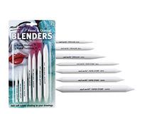 MONT MARTE Blending Stumps & Tortillions Set - 7 pieces - Paper Stumps for blending of Drawings with Graphite, Charcoal and Pastel - Ideal Drawing Aid