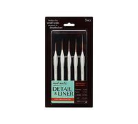 MONT MARTE Detail & Liner Brush Set, Wood, Standard, L