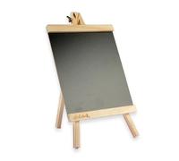 Mont Marte Chalkboard Easel - Compact Chalk Board on Pine Wood Easel - Small Chalkboard with Stand - 34.5 x 20.5 x 10 cm