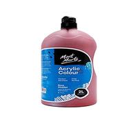 MONT MARTE Discovery School Acrylic, Rose Madder, 1/2 Gallon (2 Liter). Ideal for Students and Artists. Excellent Coverage and Fast Drying. Pump Lid Included.