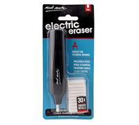 Mont Marte Electric Eraser, Includes 30 Eraser Refills. Suitable for use with Graphite Pencils and Color Pencils.