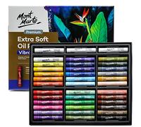 MONT MARTE Extra Soft Oil Pastels 39pc, Assorted Bright Colors, Vibrant and Buttery, Versatile Art Pastels for Blending, Layering & Shading, Ideal for Art, Craft, Coloring and Sketching