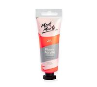 MONT MARTE Fluoro Acrylic Paint 50 ml, Red