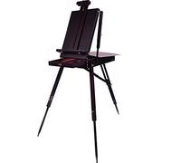 Mont Marte French Box Easels Paint Easel with Drawer and Wooden Pallete, Dark Brown