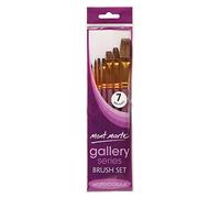 MONT MARTE Gallery Series Brush Set, Wood, Standard, Watercolor 7pce