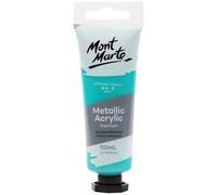 MONT MARTE Metallic Acrylic Paint 50 ml, Phthalo Green