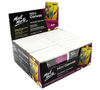 Mont Marte Mini Canvas 8x10cm, Miniature Painting Small Canvas 36 Pack, Ideal for Miniature Paintings and Place Cards