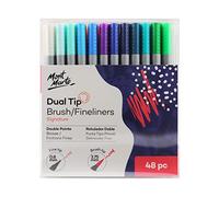 Mont Marte Dual Tip Brush/Fineliners Tri Grip, Natural, Standard