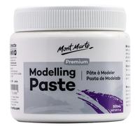 Mont Marte Modelling Paste 500ml - White - Ideal for 3D effects - Suitable for Acrylic Painting and Oil Painting - Texture Paste for Canvas